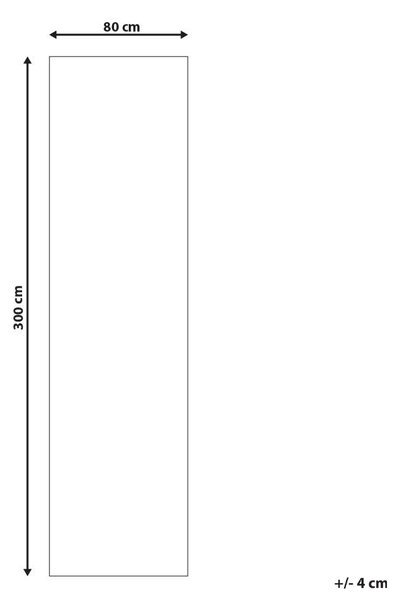 Koberec TELLIKAYA Zelená 80 x 300 cm Juta