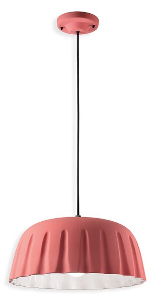 Ferroluce Závěsné svítidlo MADAME GRES, ∅ 40 cm, v. 18 cm, 1xE27 Barva: Černá