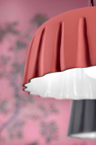 Ferroluce Závěsné svítidlo MADAME GRES, ∅ 40 cm, v. 18 cm, 1xE27 Barva: Černá
