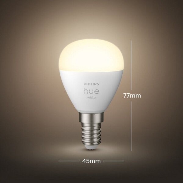 Hue White LED žárovka E14 P45 5,7W 470lm 2700K IP20