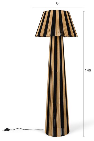-25 % Dny MOMENTI– Bold Monkey Stojací lampa STRIPE IT UP 149 cm