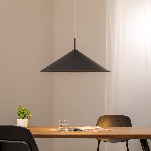 Eko-Light Závěsné svítidlo Capital, černé, 1 světlo, Ø 60 cm, GX53, stmívatelný, Černá, Obývací pokoj / jídelna, kov, Moderní