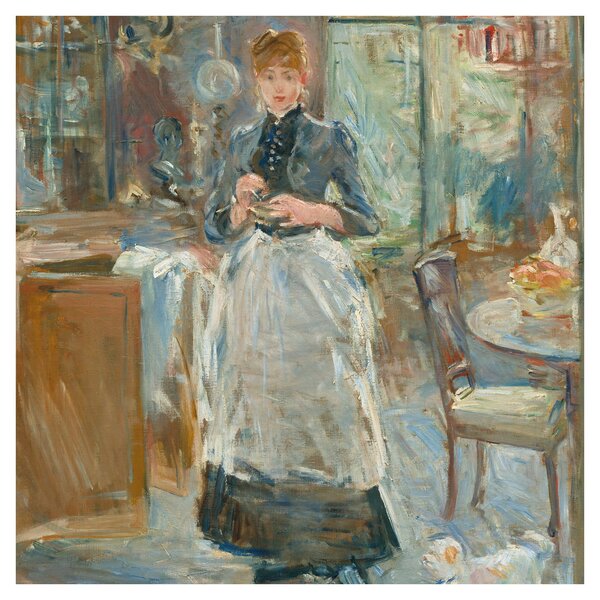 Obraz - Berthe Morisoti, In the Dining Room, reprodukce (30x30 cm)