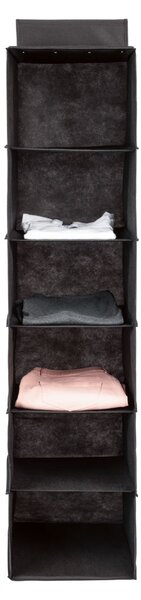 Závěsný organizér / Obal na oděvy / Úložný box pod postel (černá, závěsný organizér, 6 přihrádek) (100341347005)