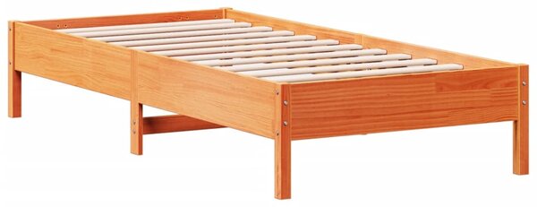 Postel bez matrace voskově hnědá 75 x 190 cm masivní borovice 3328258