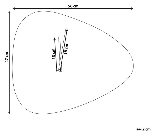 Nástěnné hodiny LOKTAK 56 cm Tmavě hnědá