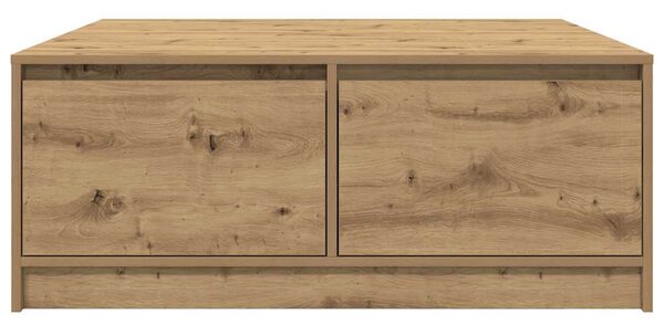 Konferenční stolek se zásuvkami Řemeslnický dub 100x100x40 cm 3328407