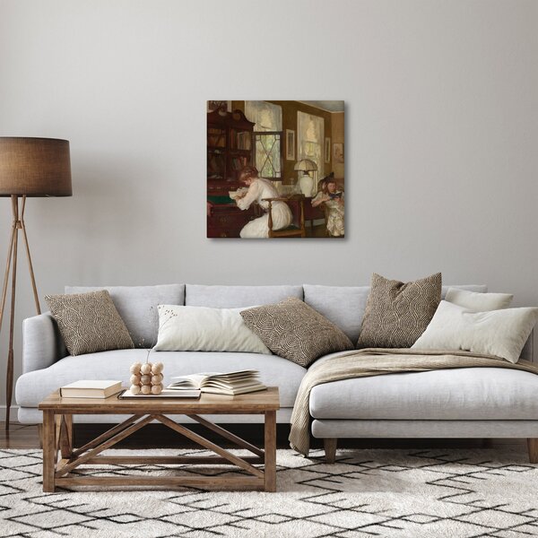 Obraz - Edmund Tarbell, Josephine and Mercie, reprodukce (30x30 cm)