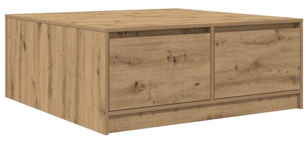 Konferenční stolek se zásuvkami Řemeslnický dub 100x100x40 cm 3328407