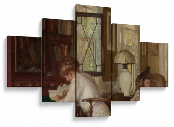 Obraz - Edmund Tarbell, Josephine and Mercie, reprodukce (125x70 cm)