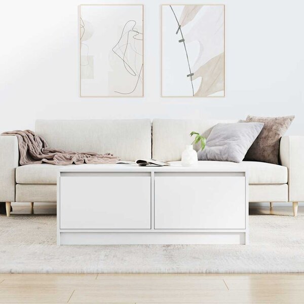 Konferenční stolek se zásuvkami bílý 100x100x40 cm 3328399