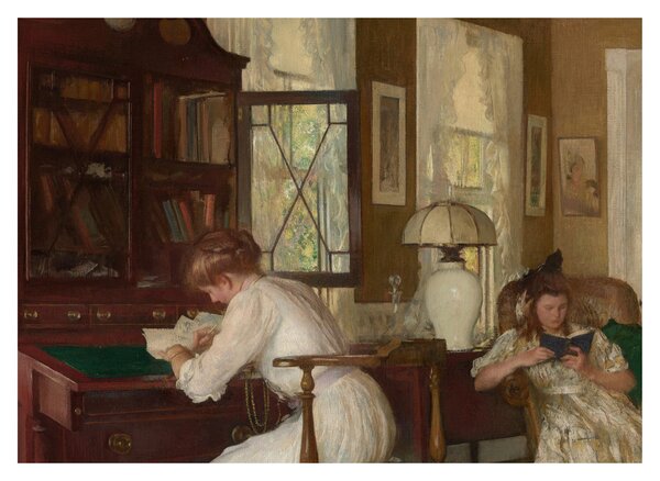 Obraz - Edmund Tarbell, Josephine and Mercie, reprodukce (70x50 cm)