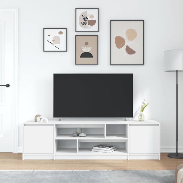 TV skříňka bílá 188,5x41x50 cm kompozitní dřevo 3328417