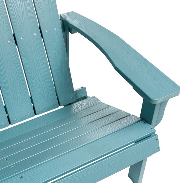 Zahradní lavice ADIRONDACK 125 cm Světle modrá