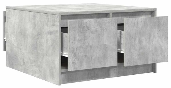 Konferenční stolek se zásuvkami Betonová šedá 70,5x70x40 cm 3328411