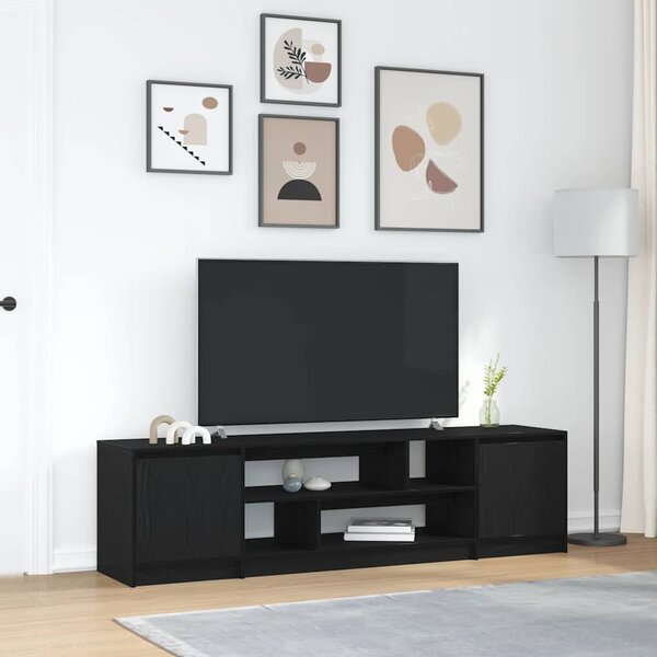 TV skříňka Černý dub 188,5x41x50 cm kompozitní dřevo 3328418