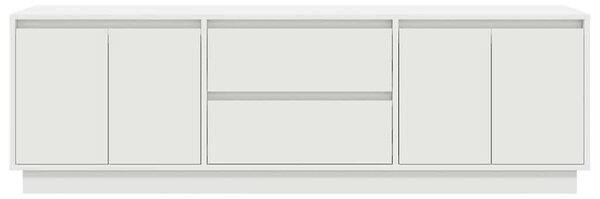 TV skříňka s LED osvětlením bílá 160,5x41x50 cm 3328426