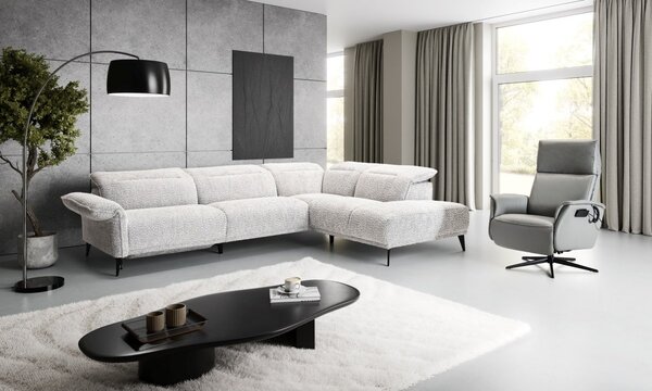 Rohová sedací souprava s elektrickou funkcí relax AVANTI LUX Pravý roh