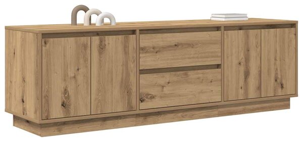 TV skříňka s LED osvětlením dub artisan 160,5x41x50 cm 3328434