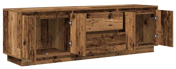 TV skříňka s LED osvětlením starého dřeva 160,5x41x50 cm 3328433