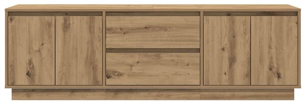 TV skříňka s LED osvětlením dub artisan 160,5x41x50 cm 3328434