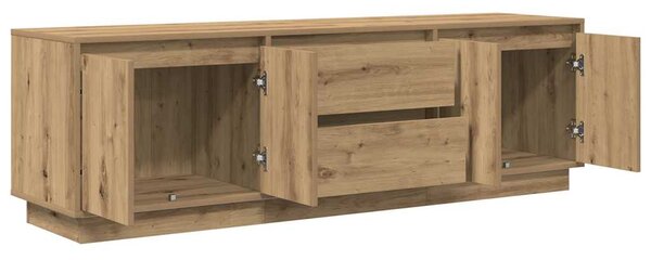 TV skříňka s LED osvětlením dub artisan 160,5x41x50 cm 3328434