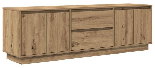 TV skříňka s LED osvětlením dub artisan 160,5x41x50 cm 3328434