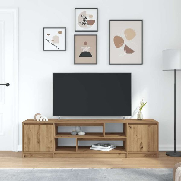 TV skříňka dub artisan 188,5x41x50 cm kompozitní dřevo 3328425