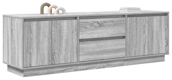TV skříňka s LED světly šedá Sonoma 160,5x41x50 cm 3328431