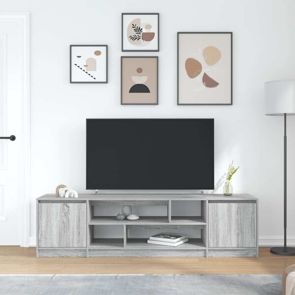 TV skříňka šedá sonoma 188,5x41x50 cm kompozitní dřevo 3328422