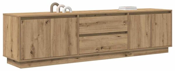 TV skříňka s LED osvětlením dub artisan 193,5x41x50 cm 3328443