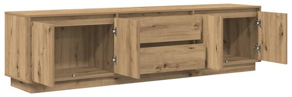 TV skříňka s LED osvětlením dub artisan 193,5x41x50 cm 3328443