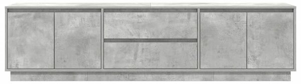 TV skříňka s LED osvětlením betonově šedá 193,5x41x50 cm 3328438