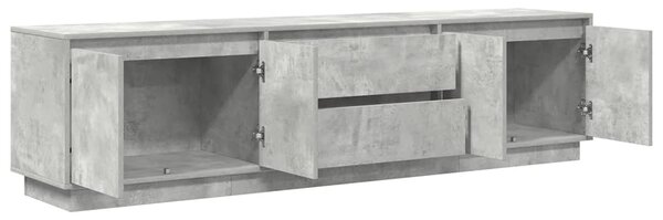 TV skříňka s LED osvětlením betonově šedá 193,5x41x50 cm 3328438