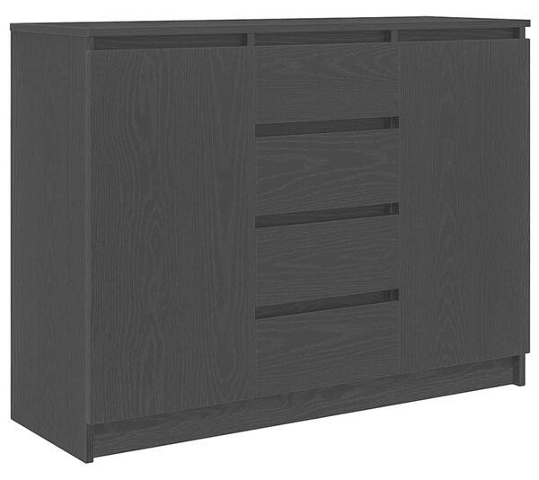 Příborník se zásuvkami Černý dub 100,5x35x76cm kompozitní dřevo 3328445