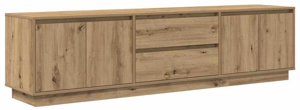 TV skříňka s LED osvětlením dub artisan 193,5x41x50 cm 3328443