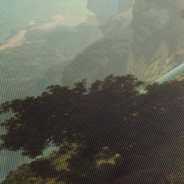 Obraz - Albert Bierstadt, Lake Lucerne, reprodukce (210x100 cm)