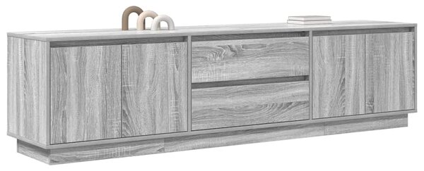 TV skříňka s LED světly šedá Sonoma 193,5x41x50 cm 3328440