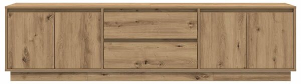 TV skříňka s LED osvětlením dub artisan 193,5x41x50 cm 3328443