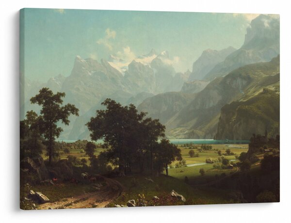 Obraz - Albert Bierstadt, Lake Lucerne, reprodukce (70x50 cm)