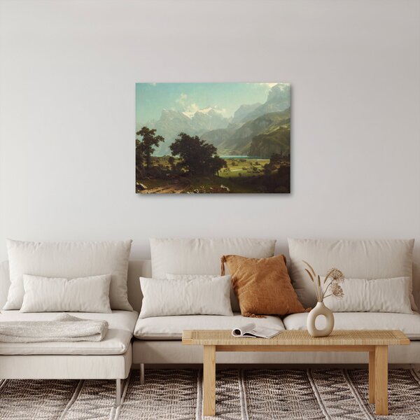 Obraz - Albert Bierstadt, Lake Lucerne, reprodukce (70x50 cm)
