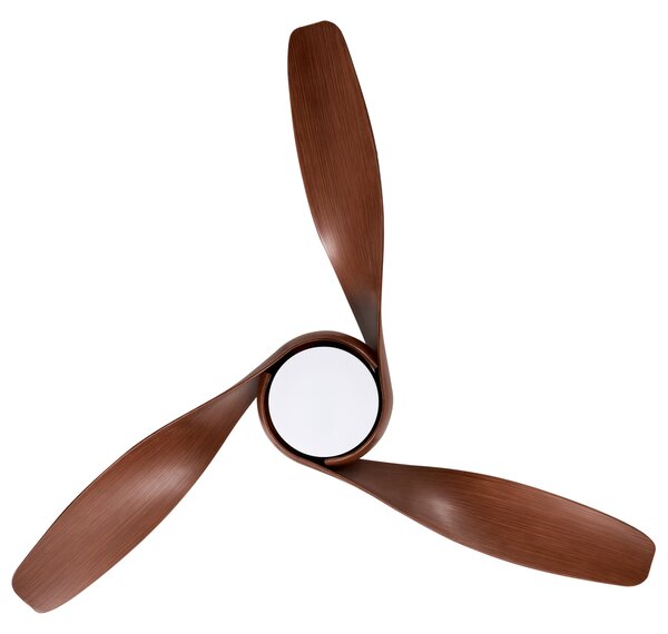 Stropní ventilátor se světlem PARIA s dálkovým ovládáním Hnědá