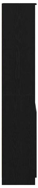 Vysoká deska Černý dub 50x35x180 cm Dřevěná konstrukce 3328463