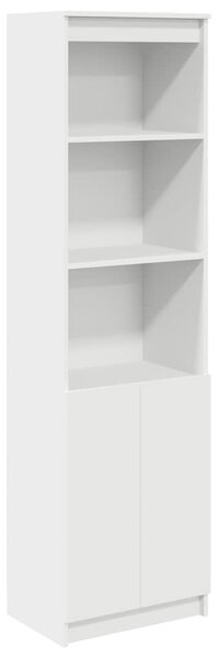 Vysoká deska bílá 50x35x180 cm Dřevěná konstrukce 3328462