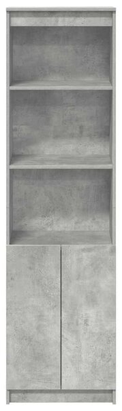 Vysoká deska betonově šedá 50x35x180 cm Dřevěná konstrukce 3328465