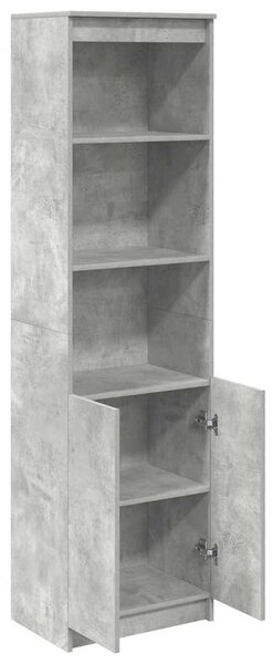 Vysoká deska betonově šedá 50x35x180 cm Dřevěná konstrukce 3328465