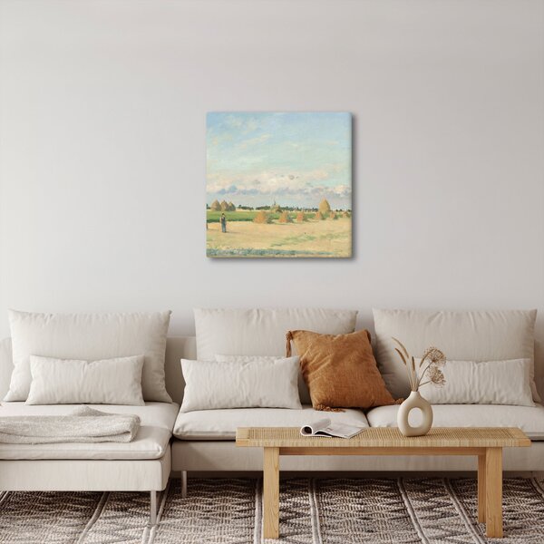 Obraz - Camille Pissarro, Landscape, Ile de France, reprodukce (30x30 cm)