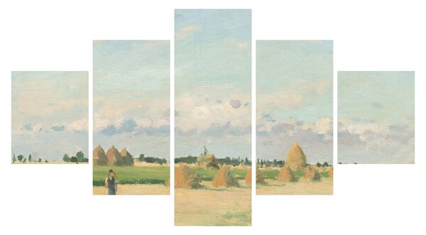 Obraz - Camille Pissarro, Landscape, Ile de France, reprodukce (125x70 cm)