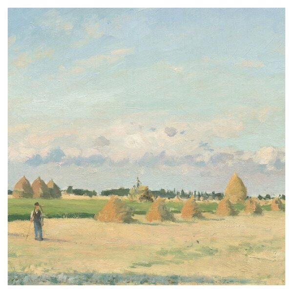 Obraz - Camille Pissarro, Landscape, Ile de France, reprodukce (30x30 cm)