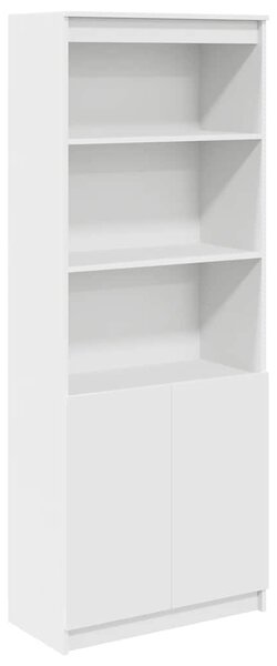 Skříň highboard bílá 70 x 35 x 180 cm kompozitní dřevo 3328471